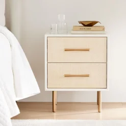West Elm Margot Raffia Nightstand (20.5")