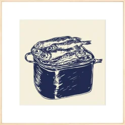 West Elm Mariners Meal Framed Wall Art By Walker Noble
