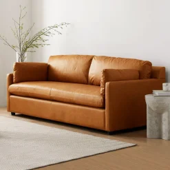 West Elm Marin Leather Sofa (86"–94")