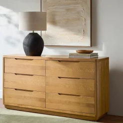 West Elm Mariselle Oak 6-Drawer Dresser (64")