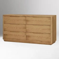 West Elm Mariselle Oak 6-Drawer Dresser (64")