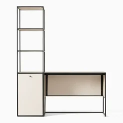 West Elm Marlowe Desk (42") & Narrow Shelf (18") Set