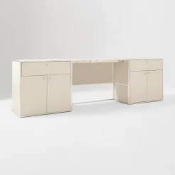 West Elm Marlowe Desk (42") & Storage Cabinet (30") Set