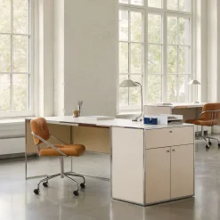 West Elm Marlowe Desk (60") & Storage Cabinet (30") Set