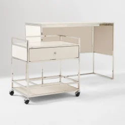 West Elm Marlowe Desk (42") & Storage Cart (30") Set