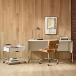 West Elm Marlowe Desk (60") & Storage Cart (30") Set