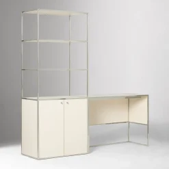 West Elm Marlowe Desk (42") & Wide Shelf (30") Set