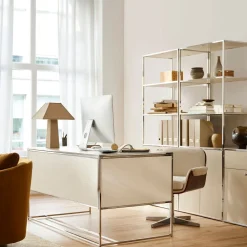 West Elm Marlowe Desk (60") & Wide Shelf (30") Set