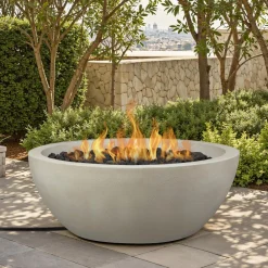 West Elm Maryam Concrete Round Fire Pit Bowl (–)