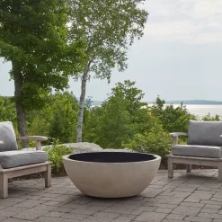 West Elm Maryam Round Outdoor Aluminum Fire Table Burner Lid (–)