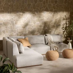 West Elm McMinniville Outdoor 4-Piece Chaise Sectional (139")