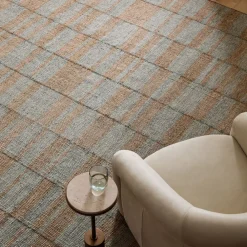 West Elm Melange Grid Flatweave Wool Rug