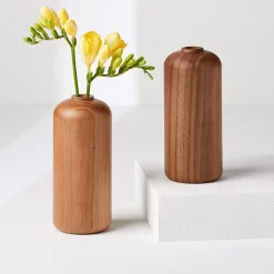 West Elm Melanie Abrantes Hardwood Vase - Tall