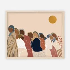 West Elm Melissa Koby Framed Print - Sisterhood