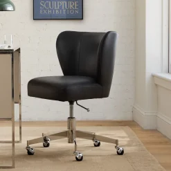 West Elm Mella Leather Office Chair