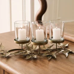 West Elm Metal Botanical Votive Centerpiece
