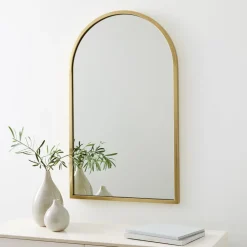 West Elm Metal Frame Arched Wall Mirror