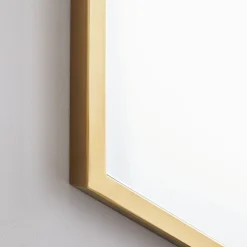 West Elm Metal Frame Hexagon Wall Mirror