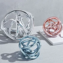 West Elm Metallic Decorative Glass Knots