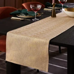 West Elm Metallic Foil Linens Runner