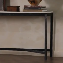 West Elm Michael Marble Console Table (78")