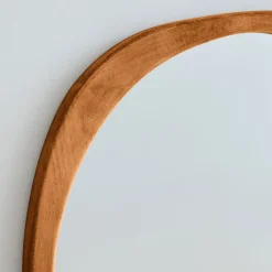 West Elm Mid-Century Asymmetrical Wood Floor Mirror