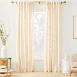 West Elm Mid-Century Basketweave Curtain
