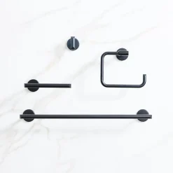 West Elm Mid-Century Bathroom Hardware - Matte Black