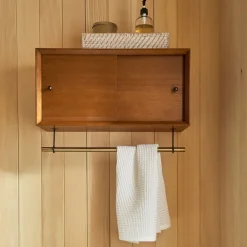 West Elm Mid Century Bathroom Storage Cabinet