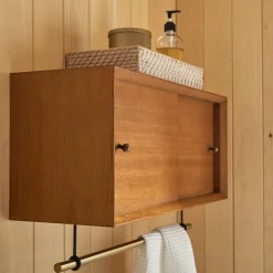 West Elm Mid Century Bathroom Storage Cabinet