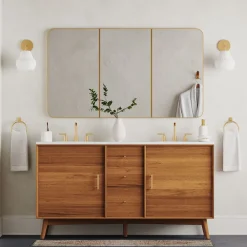 West Elm Mid-Century Double Bathroom Vanity (–)