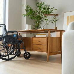 West Elm Mid-Century Executive Desk (74") - ADA