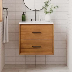 West Elm Mid-Century Floating Single Bathroom Vanity (24")