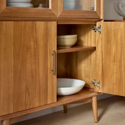West Elm Mid-Century Glass Cabinet (35")