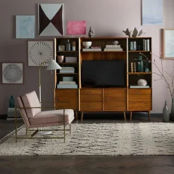 West Elm Mid-Century Media 6-Piece Set (81") - Acorn