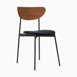 West Elm Mid-Century Modern Petal Leather Dining Chair