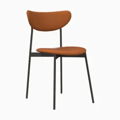 West Elm Mid-Century Modern Petal Leather Dining Chair