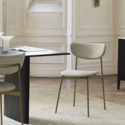 West Elm Mid-Century Modern Petal Upholste Dining Chair