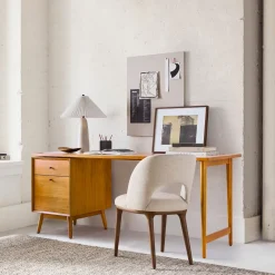 West Elm Mid-Century Modular Desk w/ File Cabinet (70")