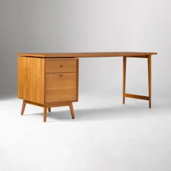 West Elm Mid-Century Modular Desk w/ File Cabinet (70") - ADA