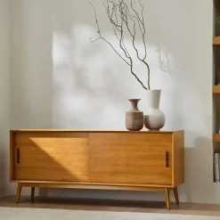 West Elm Mid-Century Modular Low Storage Cabinet (66")