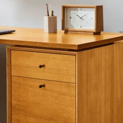 West Elm Mid-Century Modular L-Shaped Desk w/ File Cabinet & Bookcase (70")