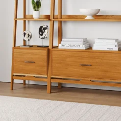 West Elm Mid-Century 3-Piece Wide & Narrow Narrow Bookshelf Set (82")