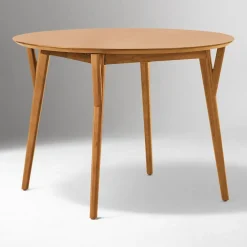 West Elm Mid-Century Round Extendable Dining Table & Chairs Set