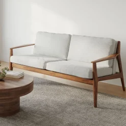 West Elm Mid-Century Show Wood Sofa (66")