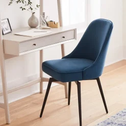 West Elm Mid-Century Swivel Office Chair - Metal Legs