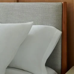 West Elm Mid-Century Upholstered Bed
