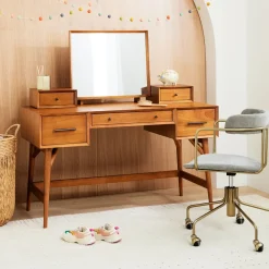 West Elm Mid-Century Vanity Desk Set (52")