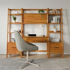 West Elm Mid-Century Wall Desk & Shelf Set (82")