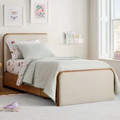 Kids West Elm Miles Wood & Upholstered Storage Bed